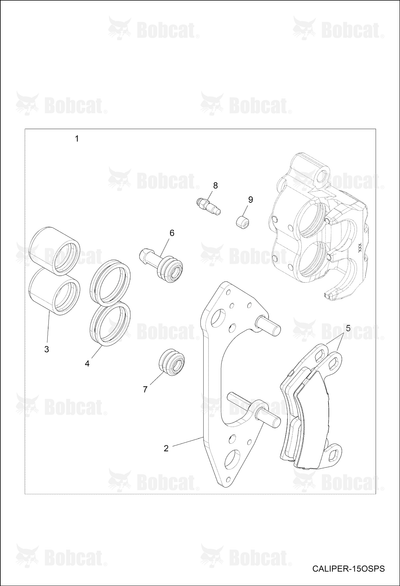 Caliper, Brake Piston Dbl Left Hand