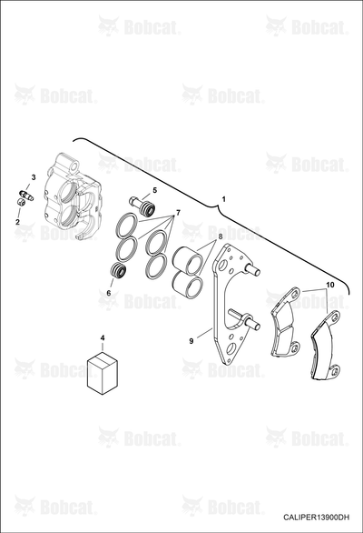 Caliper, Brake Piston Dbl Left Hand