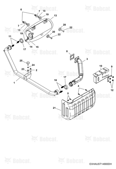 Headpipe, Rear Black