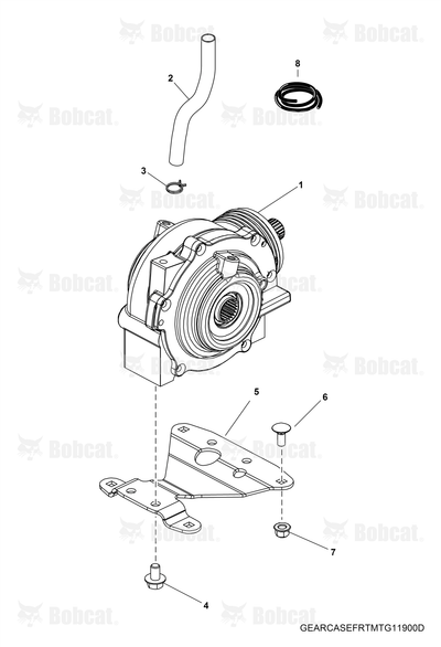 Mount, Front Drive Black