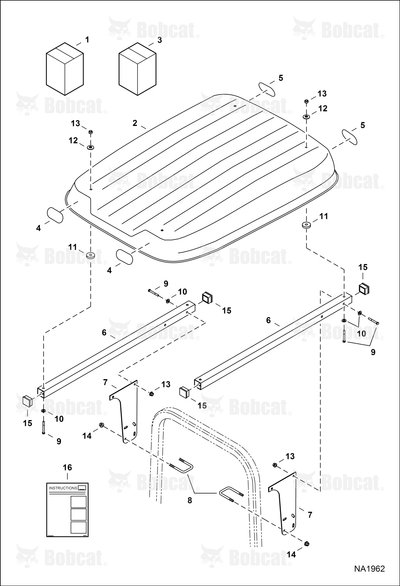 Canopy U-Bolt Nut 8