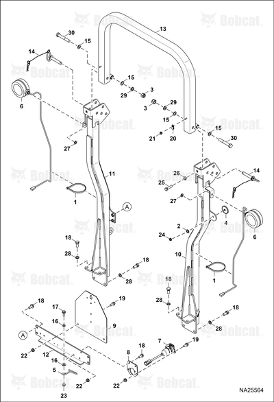 Support ROPS Left Hand W/A Ct40xx