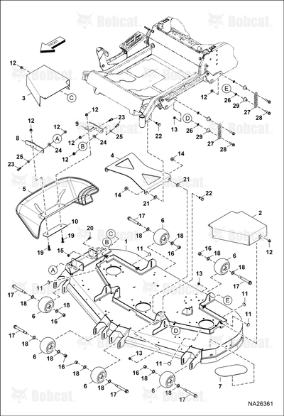 Service Deck Bn 61 In 6 Bolt