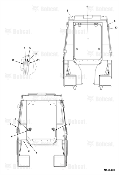 S-Washer, Shoulder Glass Mount