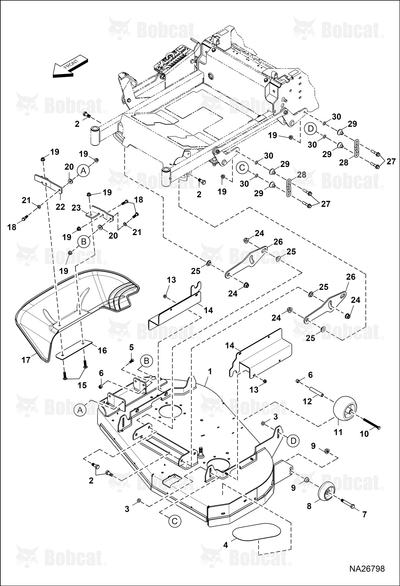 Weldment-Cutterdeck, 42IN