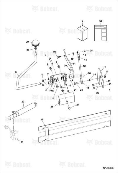 Weldment-Lever Hand Ctrl