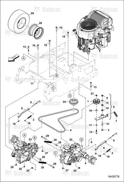 Transaxle Left Hand 3400 B Brake