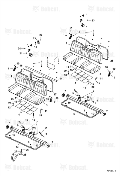 Seat, Bottom Black