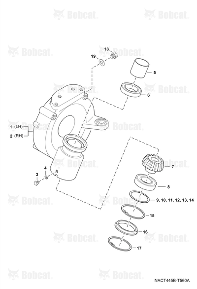 Case Axle Front Left Hand