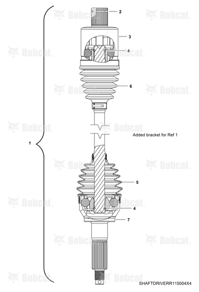 Shaft, Drive Rear