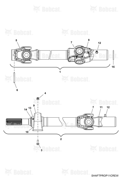 Shaft, Propshaft, Front, Split