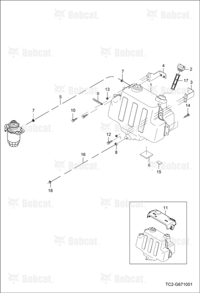Bracket Tank Fuel