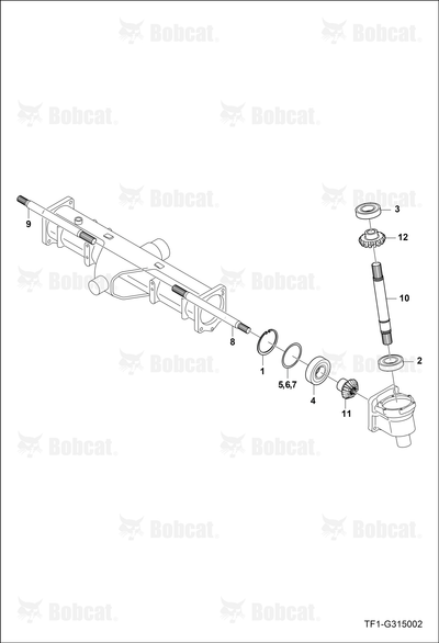 Shaft Diff Gear Left Hand