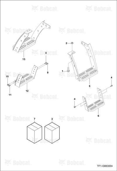 Step Support Left Hand Assembly