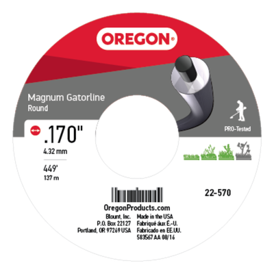 22-570 GATORLINE,MAGNUM ROUND .170 5L