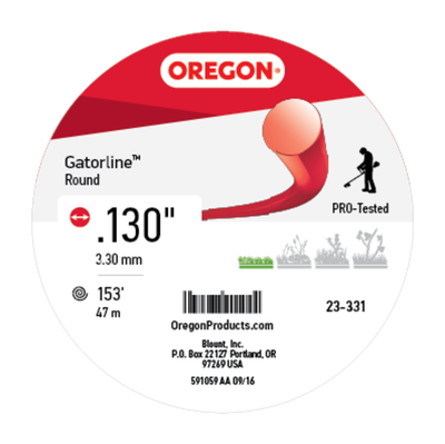 23-331 GATORLINE,ROUND RED .130 1LB D